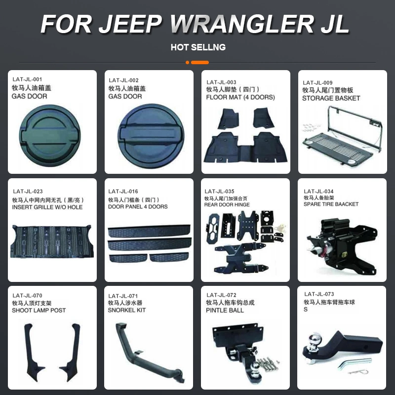 China Wholesale Price Car Accessories Auto Spare Parts for Jeep Wrangler Jl